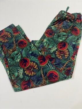 Green Jurassic World Print Pull-On pajama Pants